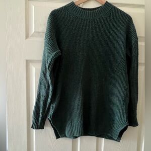 BP Dark Green Ribbed Crew Neck Sweater